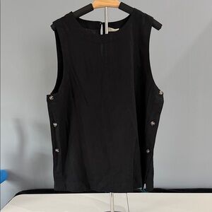 Universal Thread Black Button-Side Blouse